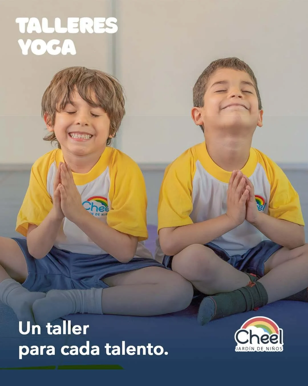Taller de yoga infantil en Kínder Cheel Zapopan
